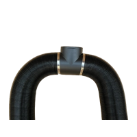 Zestaw rozprowadzenia ciepłego powietrza  2 x 1,5 m - 60 mm